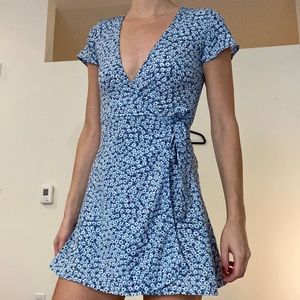 Floral wrap dress